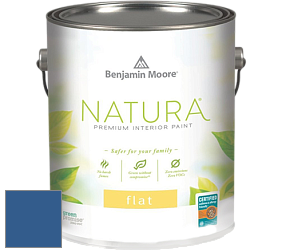 Benjamin Moore 512 Natura Interior Flat Finish матовая краска цвет 2065-20 Dark Royal Blue