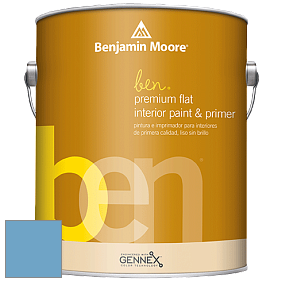 Benjamin Moore Ben W625 Premium Interior Latex Flat краска цвет NCS S 2040-R90B 