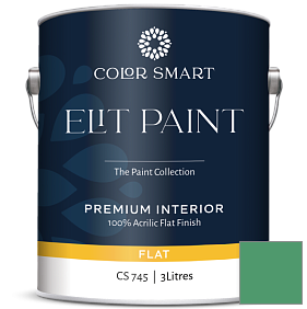 Краска COLOR SMART CS 745 ELIT PAINT глубокоматовая моющаяся краска цвет 2038-30 Prairie Green