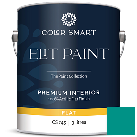 Краска COLOR SMART CS 745 ELIT PAINT глубокоматовая моющаяся краска цвет 665 Gulf Shores