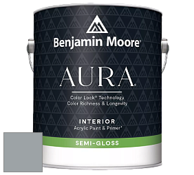 Benjamin Moore Aura 528 Waterborne Interior Semi-gloss Finish краска цвет RAL 7040 