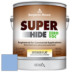 Benjamin Moore 355 Super Hide Zero Voc Interior Flat краска цвет 2067-50 Summer Blue