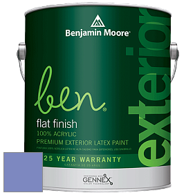 Benjamin Moore Ben 541 Waterborne Exterior Flat Finish краска цвет 2068-40 California Lilac