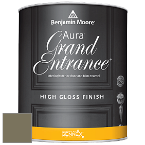 Benjamin Moore Aura 148 Grand Entrance High Gloss эмаль цвет 2142-30 Mountain Moss