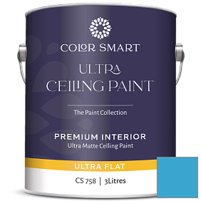 Краска COLOR SMART CS 758 ULTRA CEILING PAINT ультраматовая краска цвет 790 Bayberry Blue