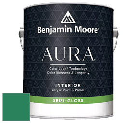 Benjamin Moore Aura 528 Waterborne Interior Semi-gloss Finish краска цвет 2042-20 Reef Green