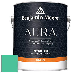 Benjamin Moore Aura 526 Waterborne Interior Satin Finish покрытие цвет NCS S 1055-B90G 