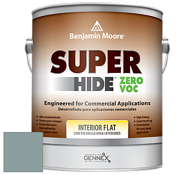 Benjamin Moore 355 Super Hide Zero Voc Interior Flat краска цвет 2123-30 Sea Star