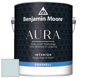 Benjamin Moore Aura 524 Waterborne Interior Eggshell Finish краска цвет 1667 Blue Haze