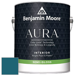 Benjamin Moore Aura 528 Waterborne Interior Semi-gloss Finish краска цвет NCS S 5040-B10G 