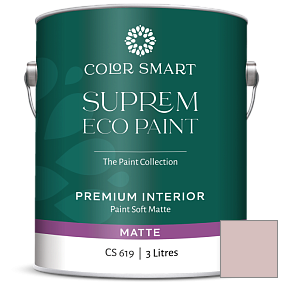 Краска COLOR SMART CS 619 SUPREM ECO PAINT матовая краска цвет 2103-60 Pale Berry