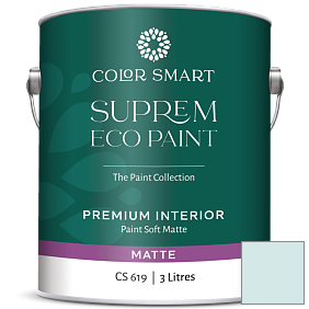 Краска COLOR SMART CS 619 SUPREM ECO PAINT матовая краска цвет 2052-70 Ice Blue