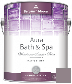 Краска Benjamin Moore Aura 532 Bath & Spa Waterborne Interior Paint Matte Finish краска цвет 1448 Frozen in Time