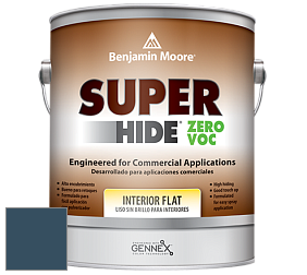 Benjamin Moore 355 Super Hide Zero Voc Interior Flat краска цвет 2059-10 Marine Blue