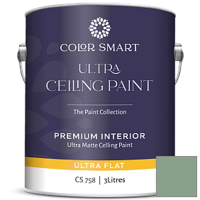 Краска COLOR SMART CS 758 ULTRA CEILING PAINT ультраматовая краска цвет 628 Winchester Sage