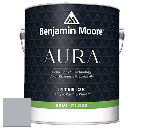 Benjamin Moore Aura 528 Waterborne Interior Semi-gloss Finish краска цвет 1613 Silent Night