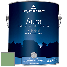 Benjamin Moore Aura 632 Waterborne Exterior Semi-Gloss Finish краска цвет 565 Aurora Borealis