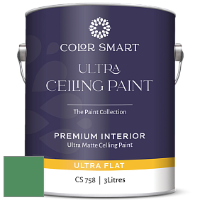 COLOR SMART CS 758 ULTRA CEILING PAINT ультраматовая краска цвет NCS S 3050-G10Y 