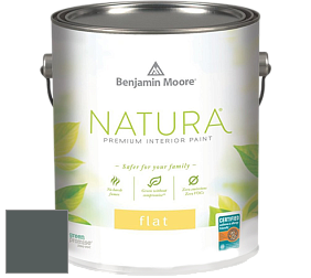 Benjamin Moore 512 Natura Interior Flat Finish матовая краска цвет 2122-10 Dark Pewter