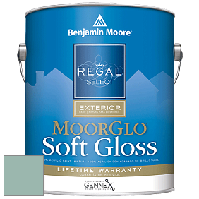 Benjamin Moore W096 Regal Select Exterior Paint-Moor GloSoft Gloss Finish краска цвет 683 St. Lucia Teal