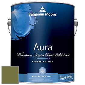 Benjamin Moore Aura 524 Waterborne Interior Eggshell Finish краска цвет 2145-10 Avocado