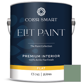 Краска COLOR SMART CS 745 ELIT PAINT глубокоматовая моющаяся краска цвет 635 Parsley Snips