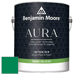 Benjamin Moore Aura 528 Waterborne Interior Semi-gloss Finish краска цвет RAL 6024 