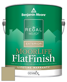 Benjamin Moore W105 Regal Select Exterior Paint-MoorLife Flat Finish краска цвет 523 Ivy Lane