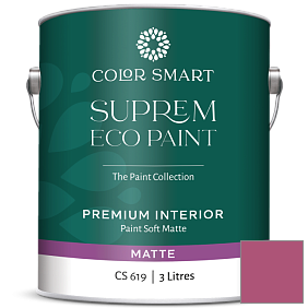 Краска COLOR SMART CS 619 SUPREM ECO PAINT матовая краска цвет 2078-30 Royal Fuchsia