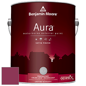 Benjamin Moore Aura 631 Waterborne Exterior Satin Finish краска цвет 2077-10 Magenta