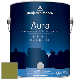 Benjamin Moore Aura 632 Waterborne Exterior Semi-Gloss Finish краска цвет 2146-10 Dark Celery