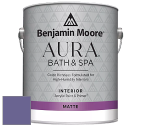 Benjamin Moore Aura 532 Bath & Spa Waterborne Interior Paint Matte Finish краска цвет 1399 Seduction