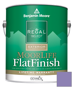 Краска Regal Select Exterior Paint-MoorLife Flat Finish (W105) цвет 1398 Charmed Violet