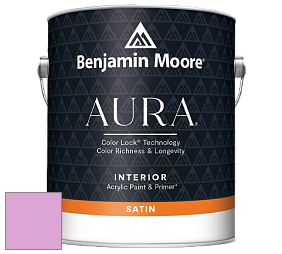 Benjamin Moore Aura 526 Waterborne Interior Satin Finish покрытие цвет 2077-50 Pretty Pink