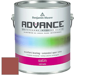 Benjamin Moore 792 Advance Interior Paint-Satin эмаль цвет 2089-10 Iron Ore Red