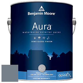Benjamin Moore Aura 632 Waterborne Exterior Semi-Gloss Finish краска цвет 2130-40 Black Pepper