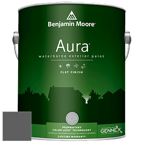 Benjamin Moore Aura 629 Waterborne Exterior Flat Finish краска цвет 2121-10 Gray