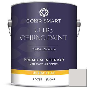Краска COLOR SMART CS 758 ULTRA CEILING PAINT ультраматовая краска цвет 1458 Silver Bells