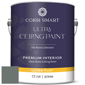 COLOR SMART CS 758 ULTRA CEILING PAINT ультраматовая краска цвет NCS S 6005-G 