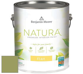 Benjamin Moore 512 Natura Interior Flat Finish матовая краска цвет NCS S 3040-G50Y 