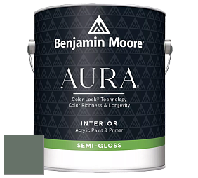 Benjamin Moore Aura 528 Waterborne Interior Semi-gloss Finish краска цвет NCS S 6010-G10Y 