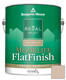 Краска Regal Select Exterior Paint-MoorLife Flat Finish (W105) цвет AF-190 