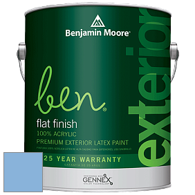 Benjamin Moore Ben 541 Waterborne Exterior Flat Finish краска цвет 816 Aqua Marina