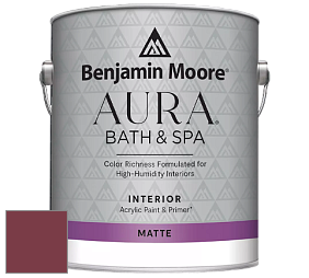 Benjamin Moore Aura 532 Bath & Spa Waterborne Interior Paint Matte Finish краска цвет NCS S 4050-R10B 