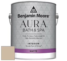 Benjamin Moore Aura 532 Bath & Spa Waterborne Interior Paint Matte Finish краска цвет HC-45 BM HC-45