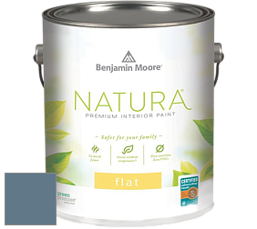 Benjamin Moore 512 Natura Interior Flat Finish матовая краска цвет NCS S 5020-R90B 