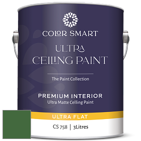 COLOR SMART CS 758 ULTRA CEILING PAINT ультраматовая краска цвет NCS S 4550-G20Y 