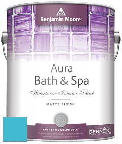 Benjamin Moore Aura 532 Bath & Spa Waterborne Interior Paint Matte Finish краска цвет NCS S 1050-B10G 