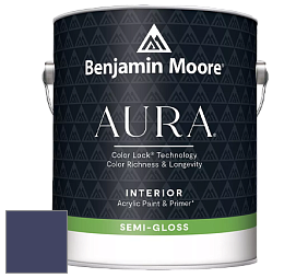 Benjamin Moore Aura 528 Waterborne Interior Semi-gloss Finish краска цвет 2067-10 Midnight Navy