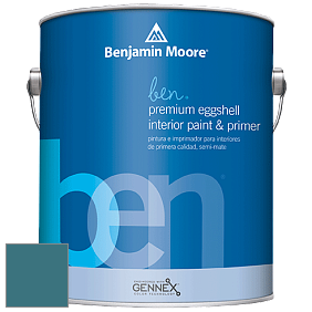 Benjamin Moore Ben W626 Premium Interior Latex Eggshell краска цвет 2057-30 Naples Blue